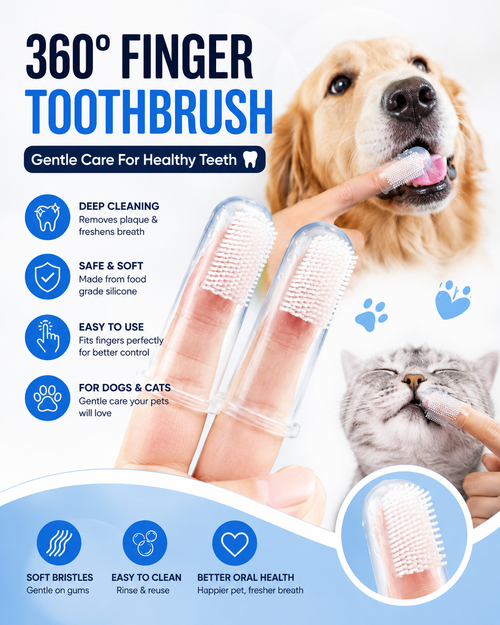 Multi-finger toothbrushes for Cats and Dogs