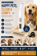 Electric Dog/Cat Paw Trimmer with LED Light